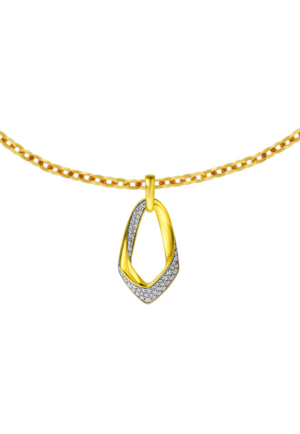 TOMEI Diamond Cut Collection Pendant, Yellow Gold 916