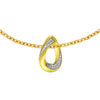 TOMEI Diamond Cut Collection Droplet Pendant, Yellow Gold 916