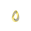 TOMEI Diamond Cut Collection Droplet Pendant, Yellow Gold 916