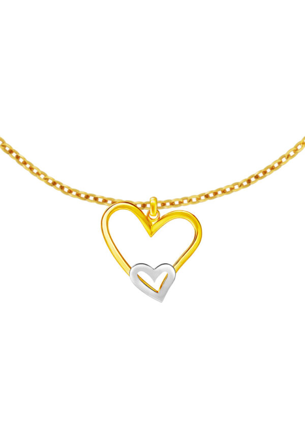 TOMEI Lusso Italia Love On Love Pendant, Yellow Gold 916