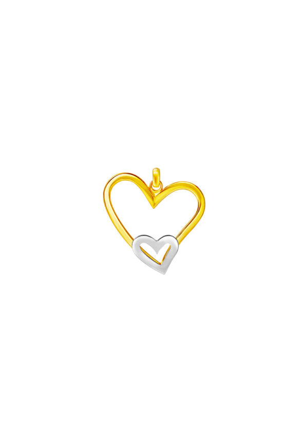TOMEI Lusso Italia Love On Love Pendant, Yellow Gold 916