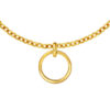 TOMEI Lusso Italia Circle Pendant, Yellow Gold 916