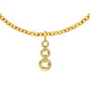 TOMEI Dual-Tone Trio-Circle Pendant, Yellow Gold 916