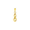 TOMEI Dual-Tone Trio-Circle Pendant, Yellow Gold 916