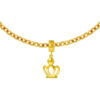 TOMEI Dangling Crown Charm, Yellow Gold 916