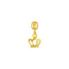 TOMEI Dangling Crown Charm, Yellow Gold 916