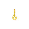 TOMEI Dangling Crown Charm, Yellow Gold 916