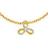 TOMEI Dual-Tone Pendant, Yellow Gold 916