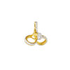 TOMEI Dual-Tone Pendant, Yellow Gold 916