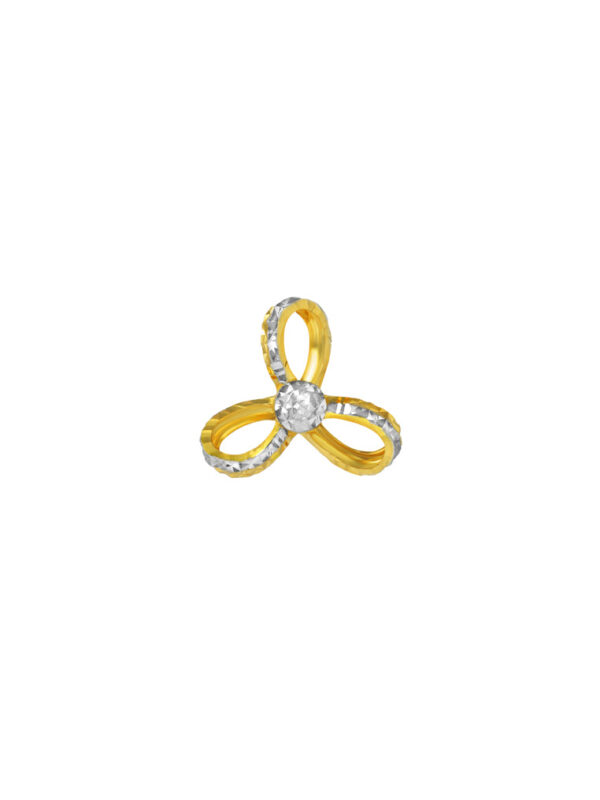 TOMEI Dual-Tone Pendant, Yellow Gold 916