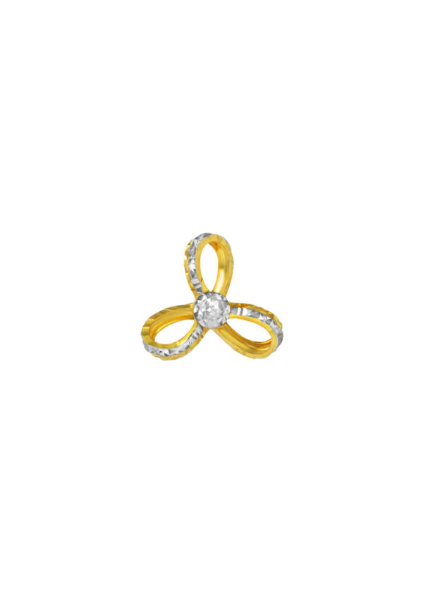 TOMEI Dual-Tone Pendant, Yellow Gold 916