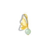 TOMEI Diamond Cut Collection Butterfly Jade Pendant, Yellow Gold 916