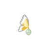 TOMEI Diamond Cut Collection Butterfly Jade Pendant, Yellow Gold 916