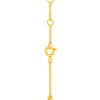 TOMEI Frontispiece of Arrayal with Hearts Bracelet, Yellow Gold 916