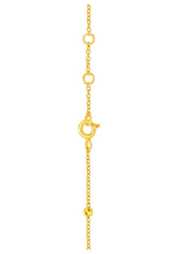 TOMEI Frontispiece of Arrayal with Hearts Bracelet, Yellow Gold 916