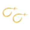 TOMEI C Loop Earrings, Yellow Gold 999 (5D)