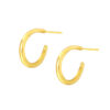 TOMEI C Loop Earrings, Yellow Gold 999 (5D)