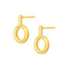 TOMEI Circle Dangling Earrings, Yellow Gold 999 (5D)