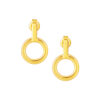 TOMEI Circle Dangling Earrings, Yellow Gold 999 (5D)