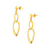TOMEI C Loop Earrings, Yellow Gold 999 (5D)