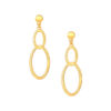 TOMEI C Loop Earrings, Yellow Gold 999 (5D)