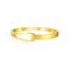 TOMEI Interlock Patterned Bangle, Yellow Gold 999 (5D)