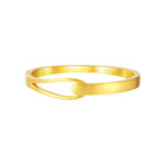 TOMEI Interlock Patterned Bangle, Yellow Gold 999 (5D)