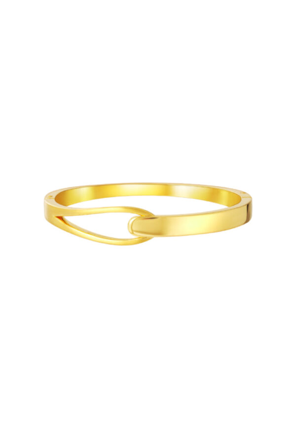 TOMEI Interlock Bangle, Yellow Gold 999 (5D)