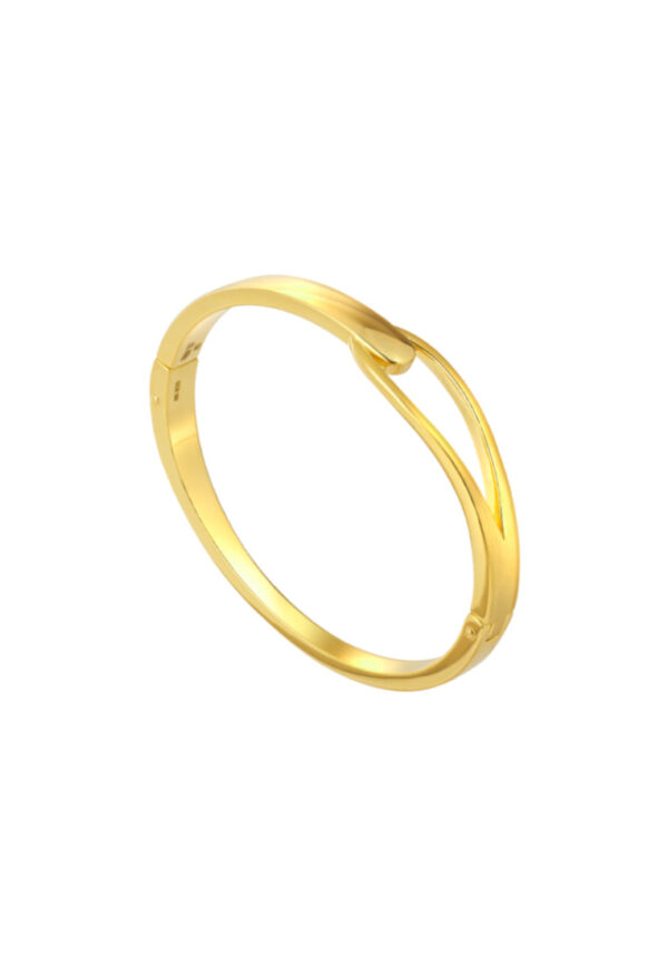 TOMEI Interlock Bangle, Yellow Gold 999 (5D)