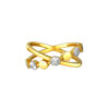 TOMEI Diamond Cut Collection Ring, Yellow Gold 916