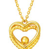 TOMEI Lusso Italia Heartbeat Necklace, Yellow Gold 916