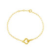 TOMEI Dainty Clover Bracelet, Yellow Gold 916