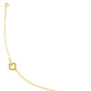 TOMEI Dainty Clover Bracelet, Yellow Gold 916