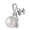 TOMEI Earrings, Diamond Pearl White Gold 750 (E1405)