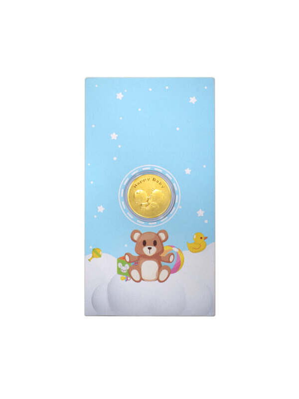 TOMEI Happy Baby Gold Wafer 0.1G, Yellow Gold 9999