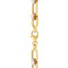 TOMEI Dual-Tone Linked Ball Bracelet, Yellow Gold 916