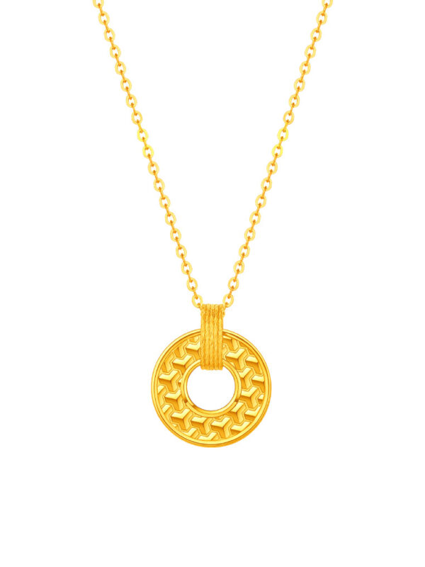 TOMEI Chasing Light Necklace, Yellow Gold 999 (5G)