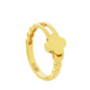 TOMEI Lusso Italia Sweet Clover Ring, Yellow Gold 916