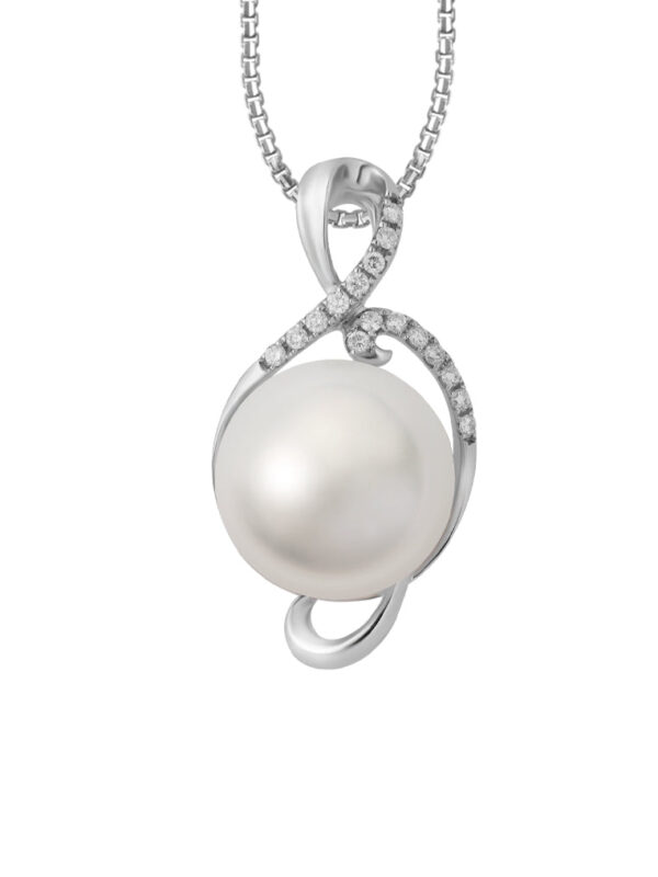 TOMEI Pendant, Diamond Pearl White Gold 750 (P4673)