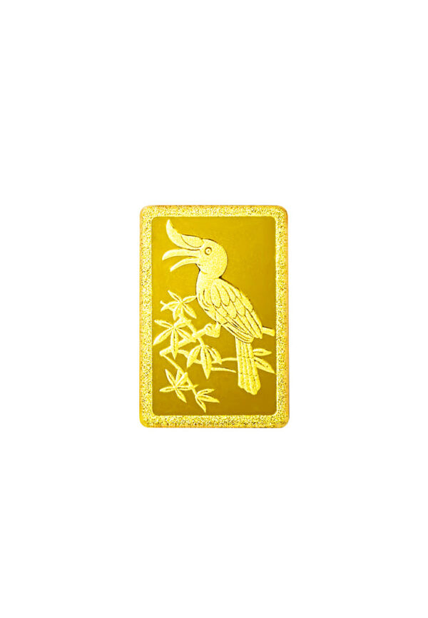 TOMEI Hornbill Gold Bar 1G Purple Card | Fine Gold 9999