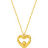TOMEI Lusso Italia Heartbeat Necklace, Yellow Gold 916