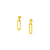 TOMEI Lusso Italia Earrings, Yellow Gold 916