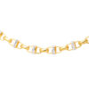 TOMEI Dual-Tone Interlocking Bracelet, Yellow Gold 916