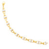 TOMEI Dual-Tone Interlocking Bracelet, Yellow Gold 916
