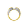 TOMEI Diamond Cut Collection Open Ring, Yellow Gold 916