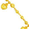 TOMEI Dangling Love Bracelet For Kids, Yellow Gold 916