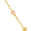 TOMEI Pinkish Love Bracelet, Yellow Gold 916