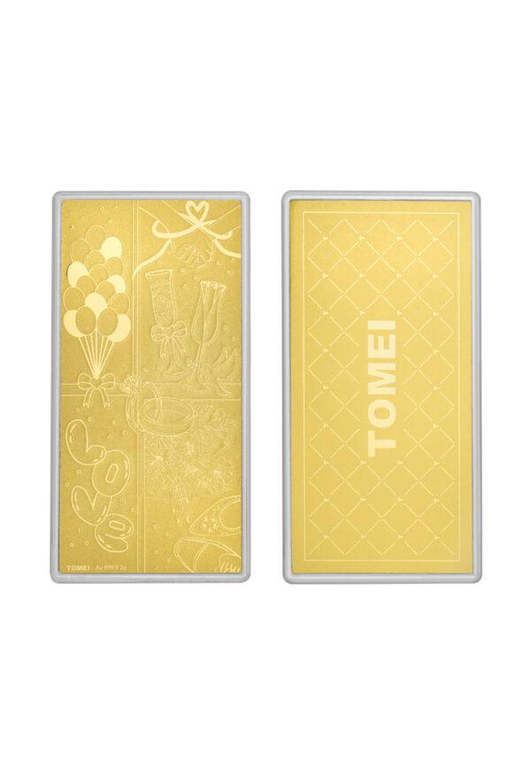 TOMEI All About Love Gold Wafer 2G, Yellow Gold 9999
