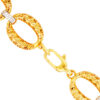 TOMEI Oval Flower Bracelet, Yellow Gold 916
