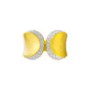 TOMEI Diamond Cut Collection Open Ring, Yellow Gold 916